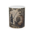 Medieval Snail Joust Mug - Castle Culture Gothic Manuscript Art