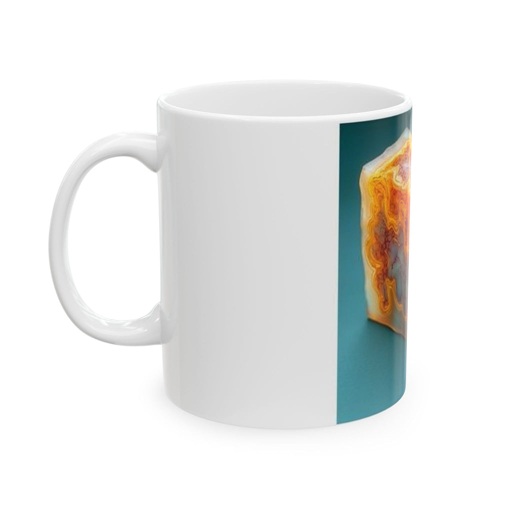 Amber Block Cross-Section Mug - Histotech Lab Art Gift
