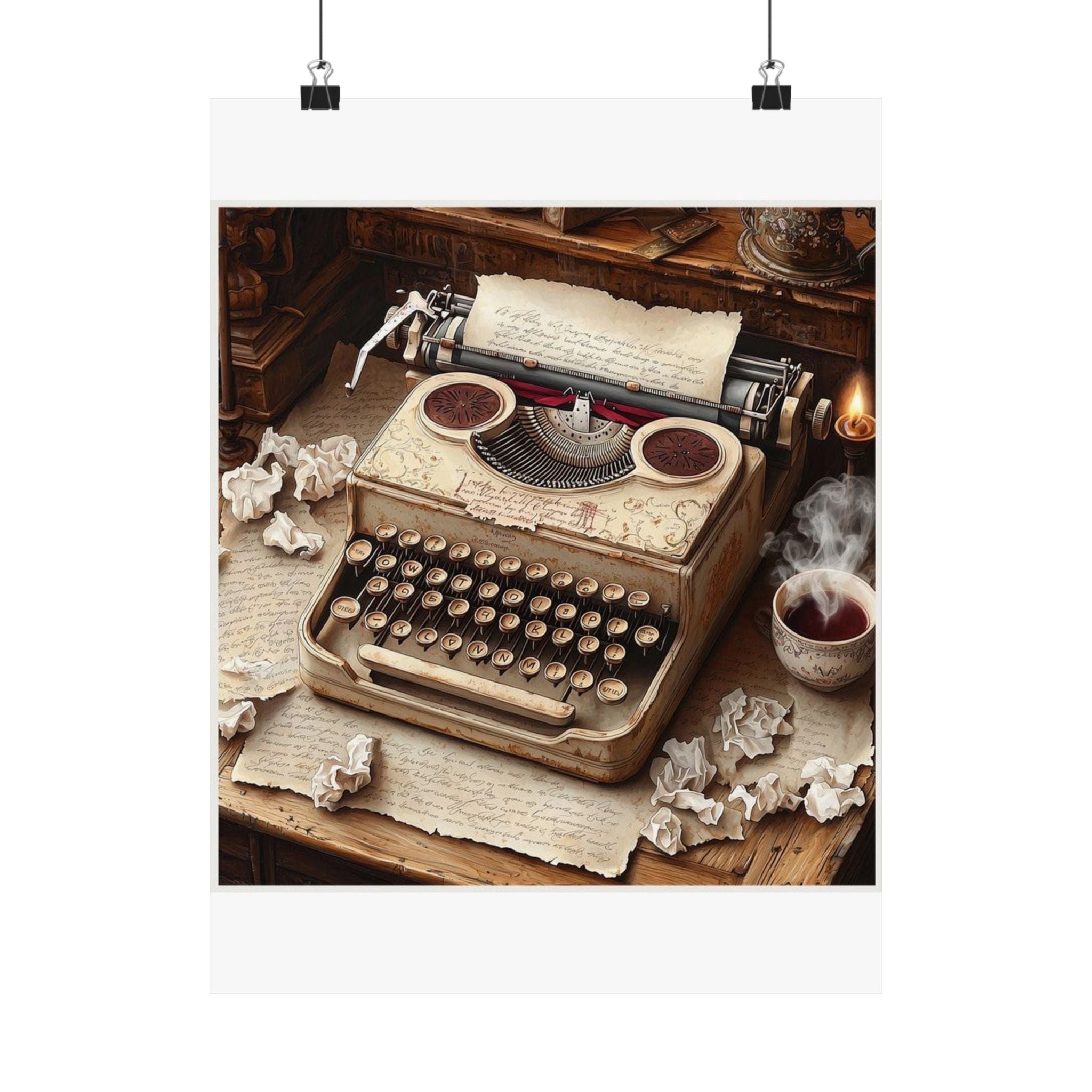 Vintage Typewriter Poetry Art Print — Poetcore by Canvas & Click