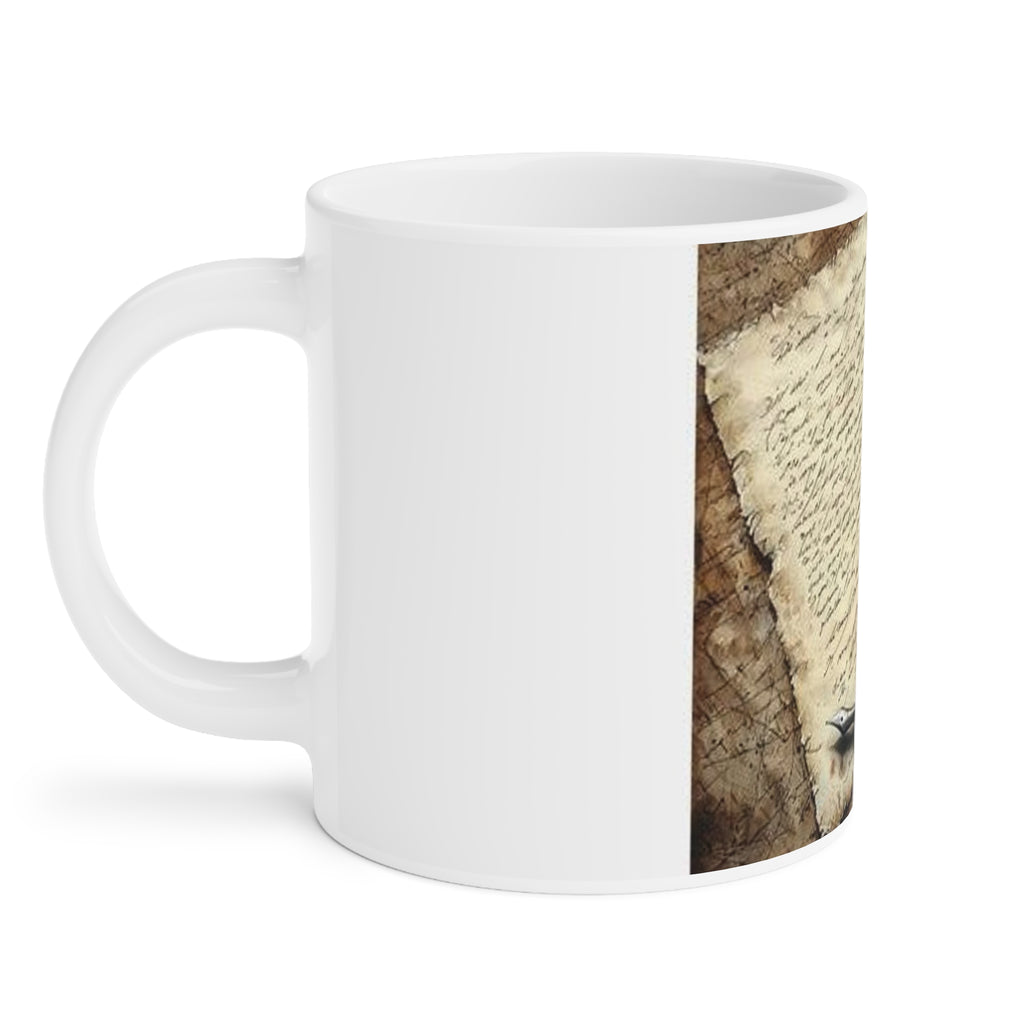 Spilled Inkwell Romance Mug, Poetcore by Canvas & Click (view 10)
