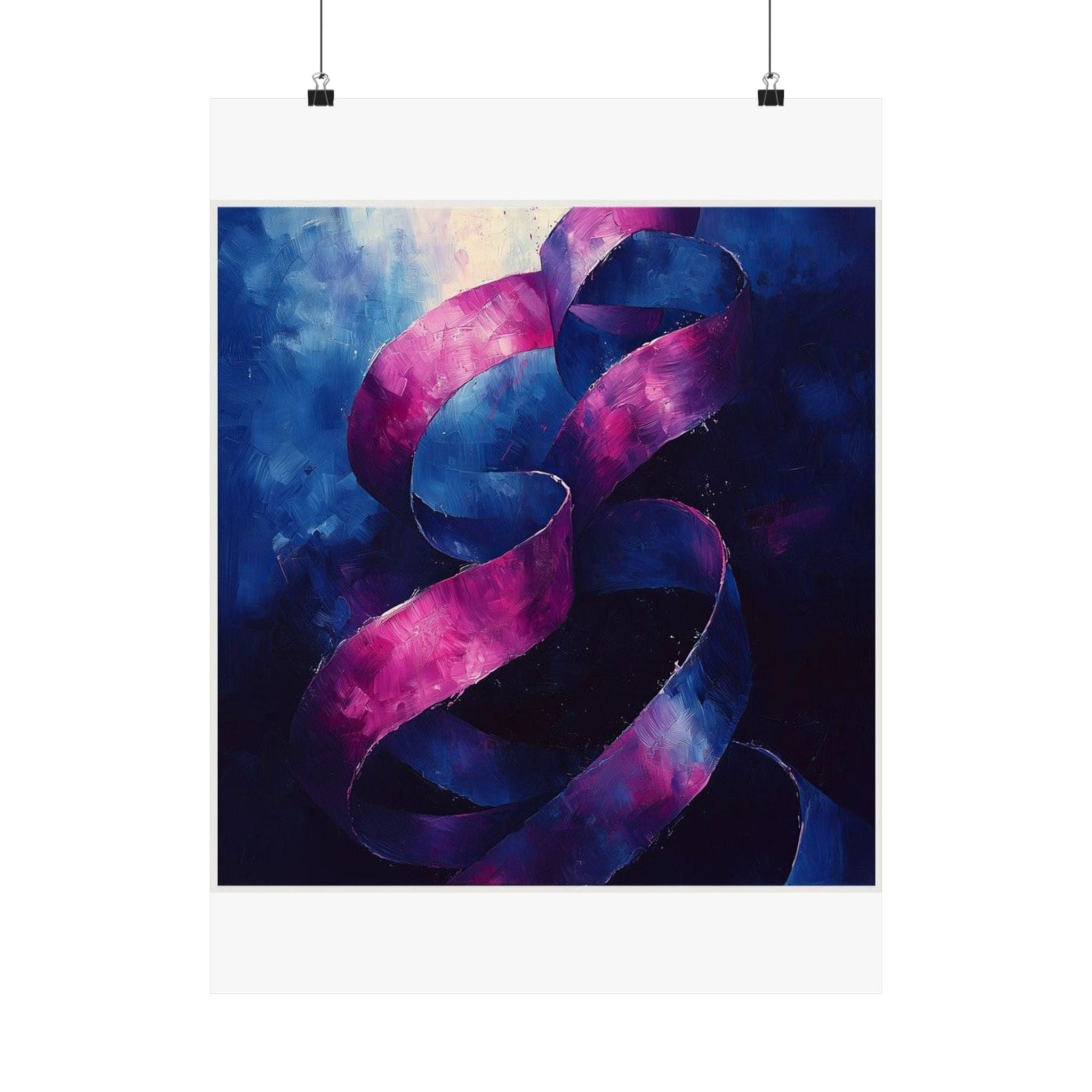 Ribbon Curl Expressionism Art Print — Histotechnology by Canvas & Click (view 3)