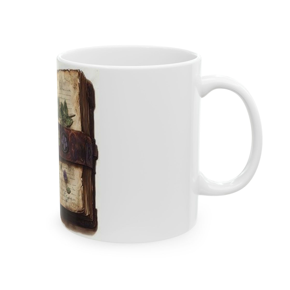 Pressed Flower Journal Mug | Vintage Literary Poetcore Art