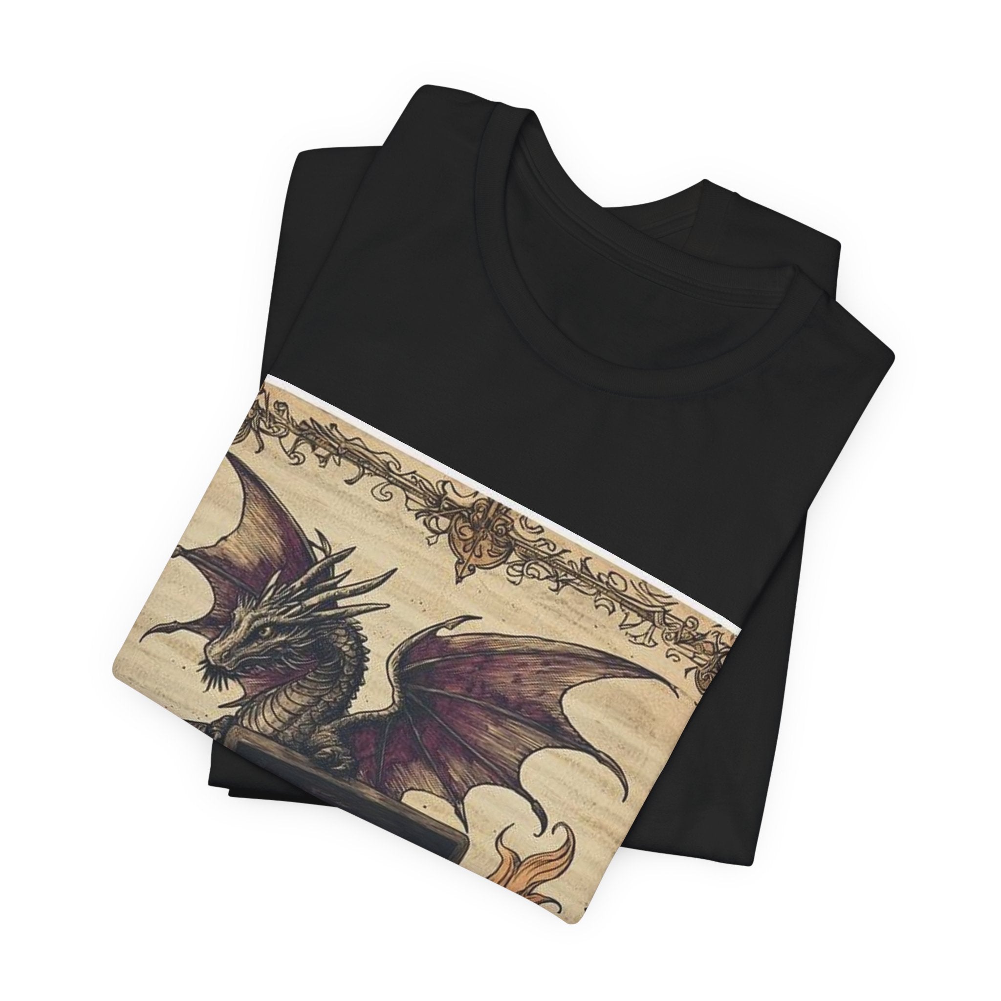 Dragon Laptop Guardian T-Shirt — Castle Culture by Canvas & Click (view 3)