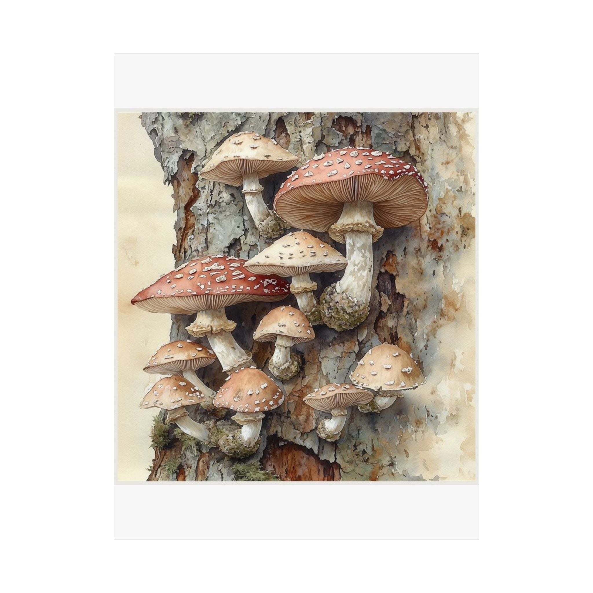 Wild Mushroom Botanical Art Print, Wilderkind by Canvas & Click (view 10)