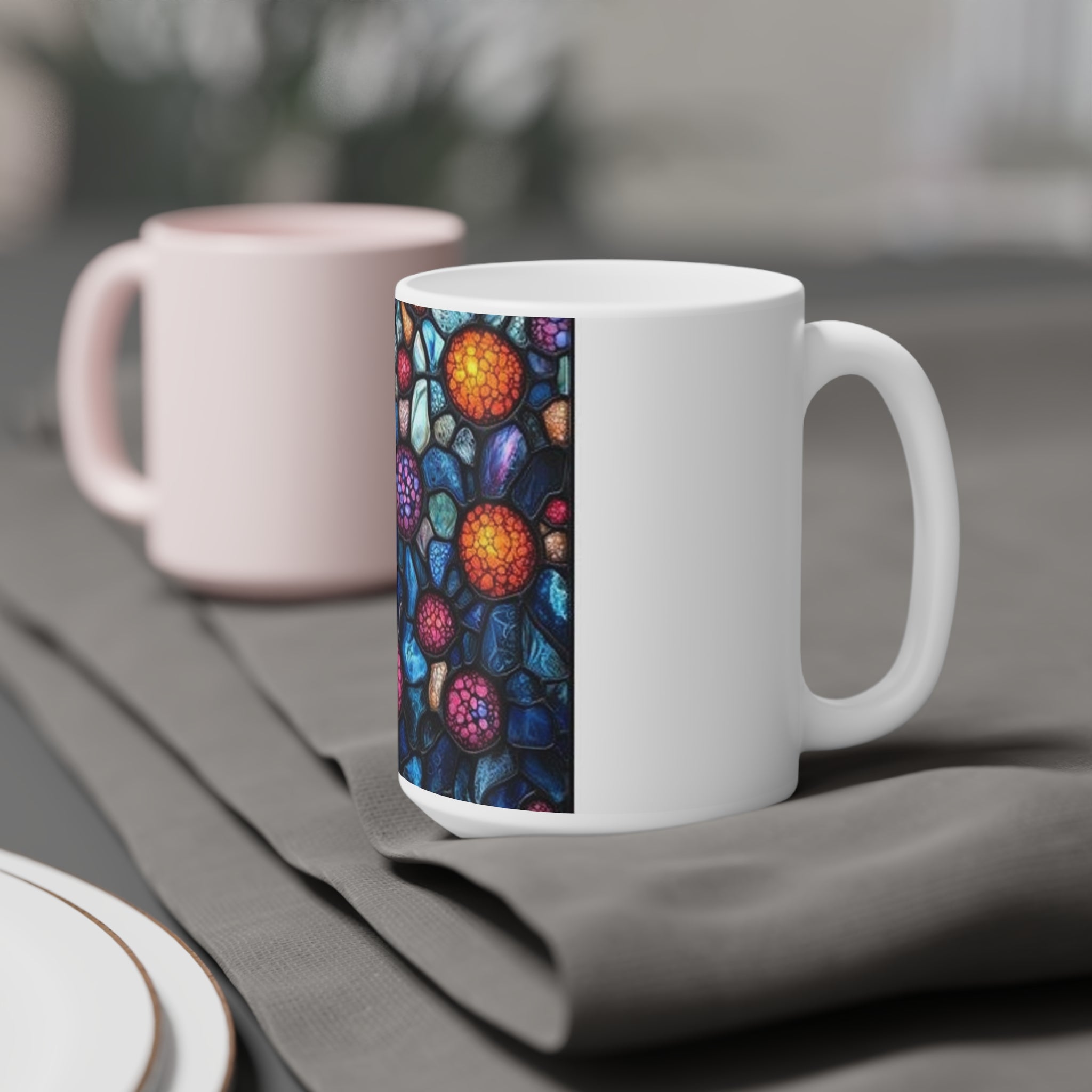 Cellular Stained Glass Mug — Histotechnology by Canvas & Click (view 9)