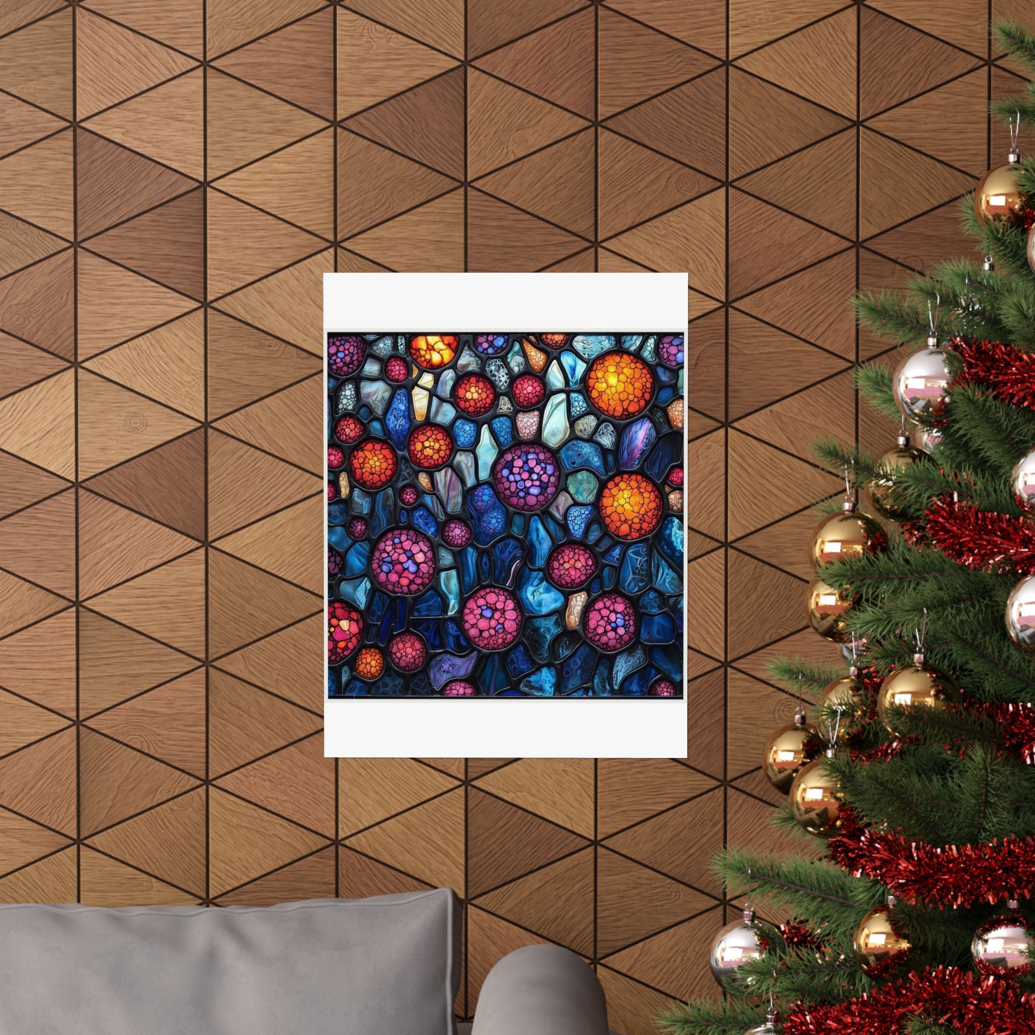 Cellular Stained Glass Art Print — Histotechnology by Canvas & Click (view 12)