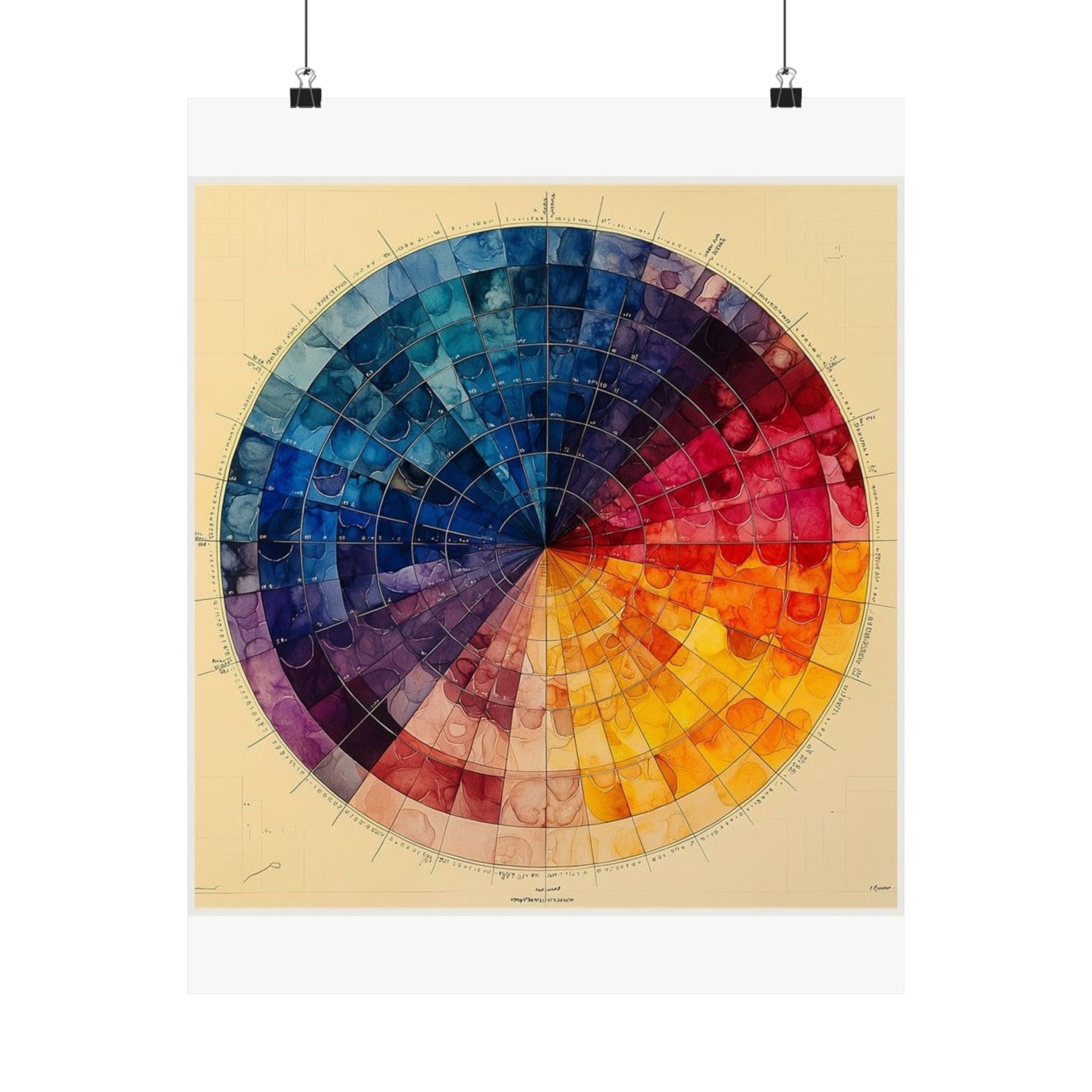 H&E Color Wheel Art Print — Histotechnology by Canvas & Click (view 2)