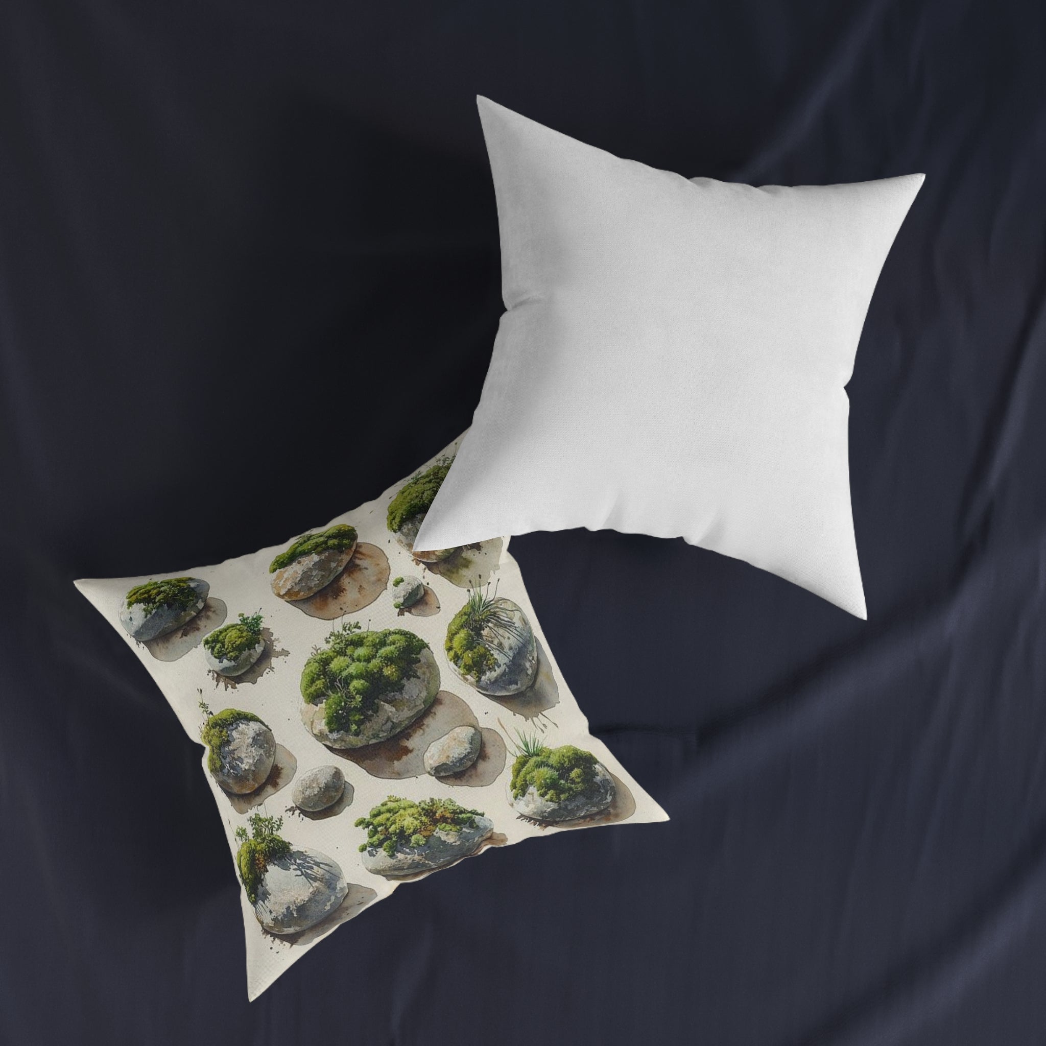 Moss River Stones Throw Pillow — Wilderkind by Canvas & Click (view 4)