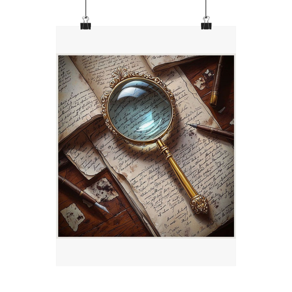 Magnifying Glass Mystery Art Print — Poetcore by Canvas & Click