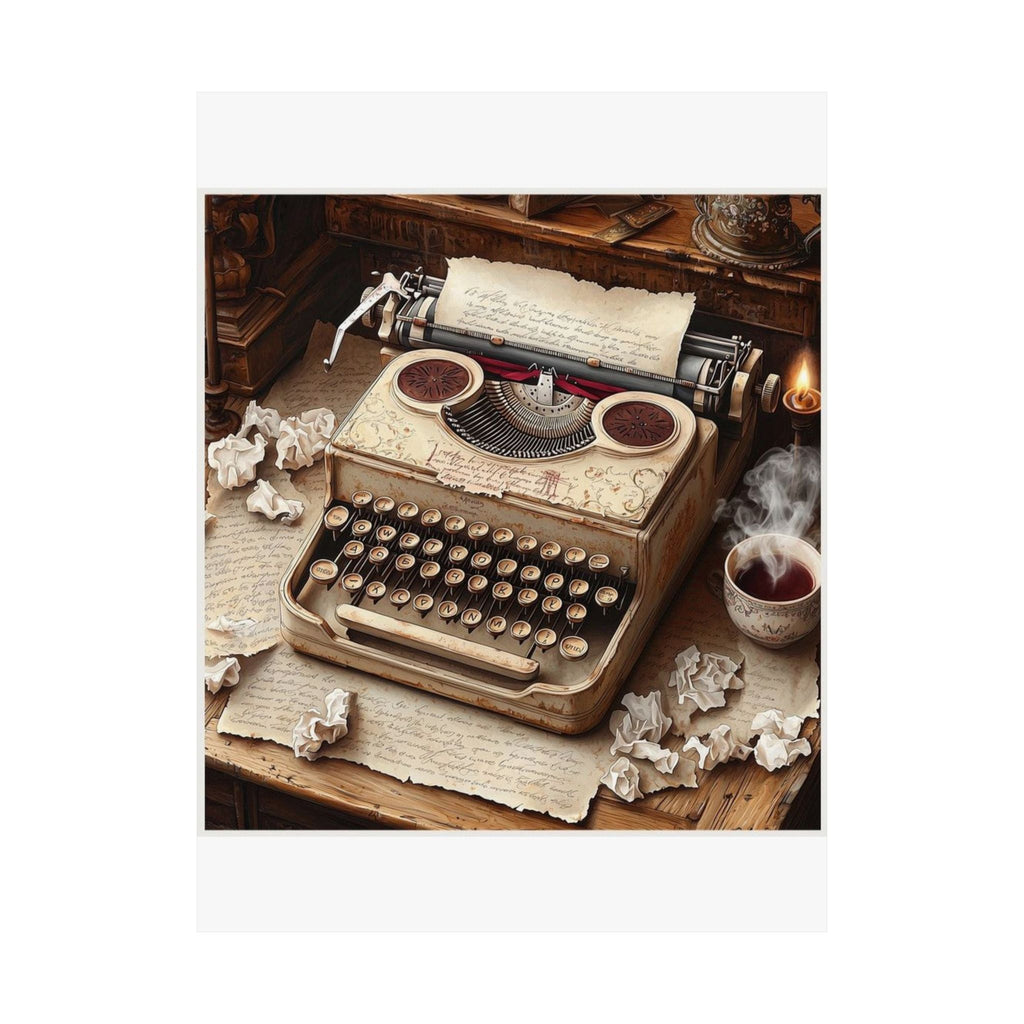 Vintage Typewriter Poetry Art Print, Poetcore by Canvas & Click (view 4)