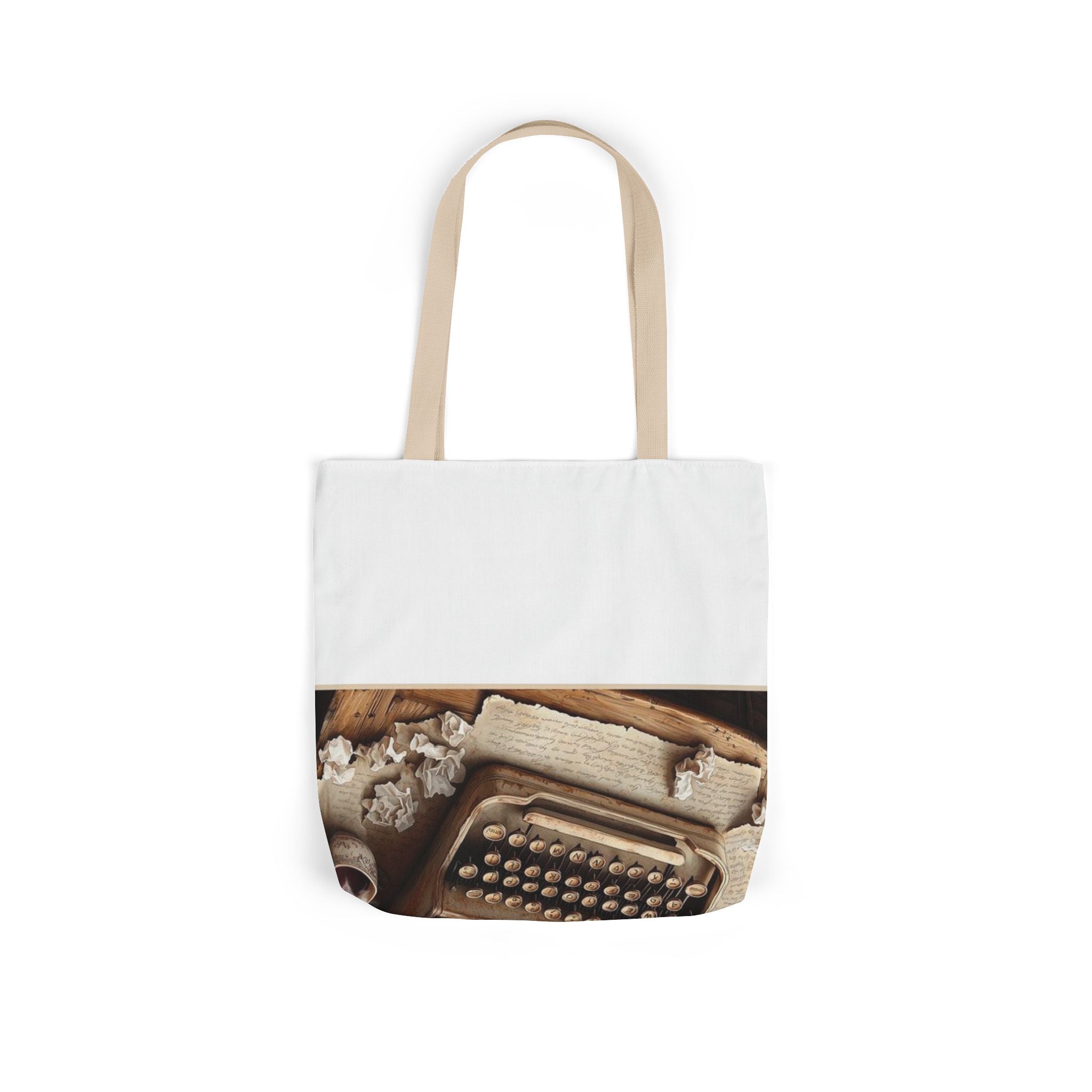 Vintage Typewriter Poetry Tote Bag — Poetcore by Canvas & Click (view 6)