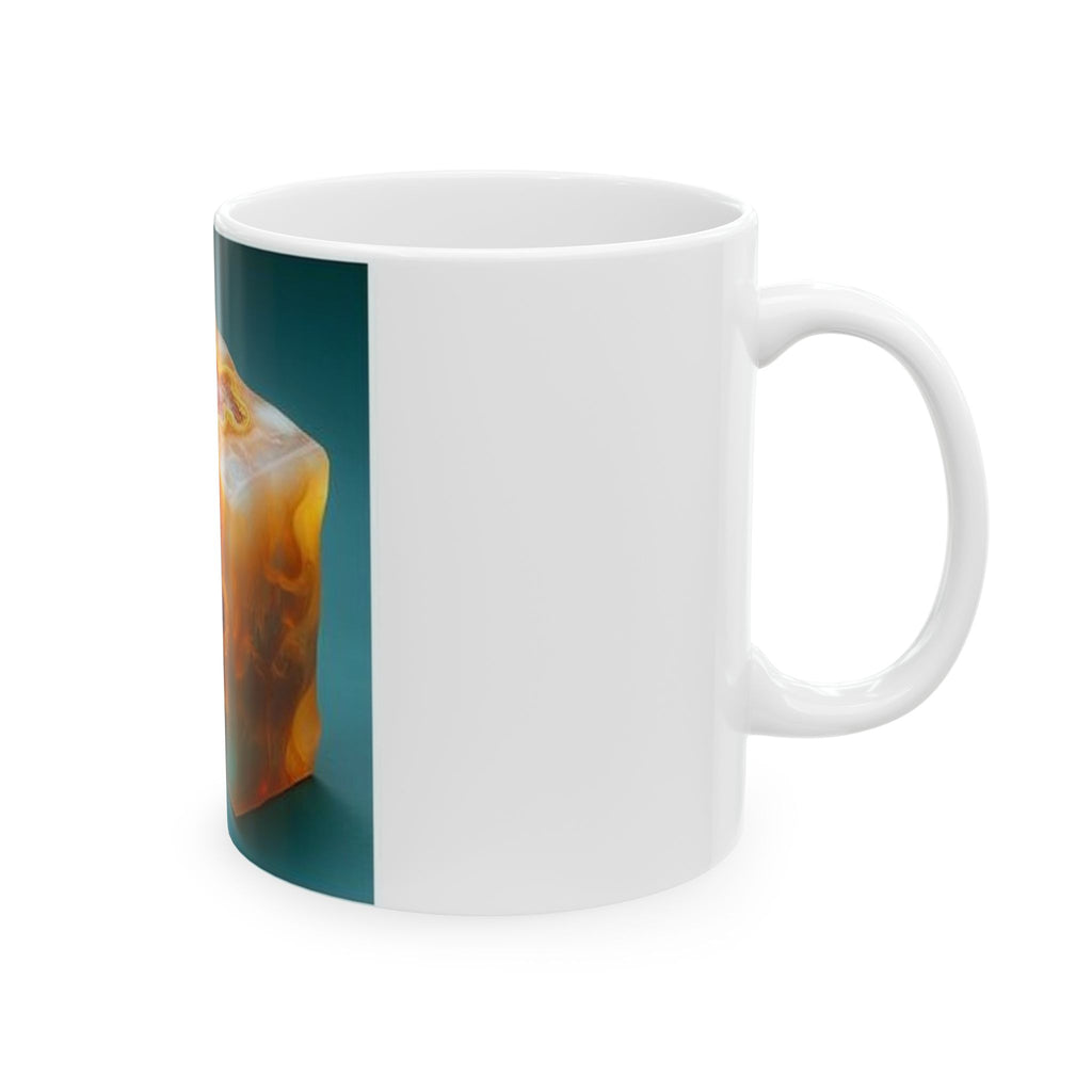 Amber Block Cross-Section Mug - Histotech Lab Art Gift
