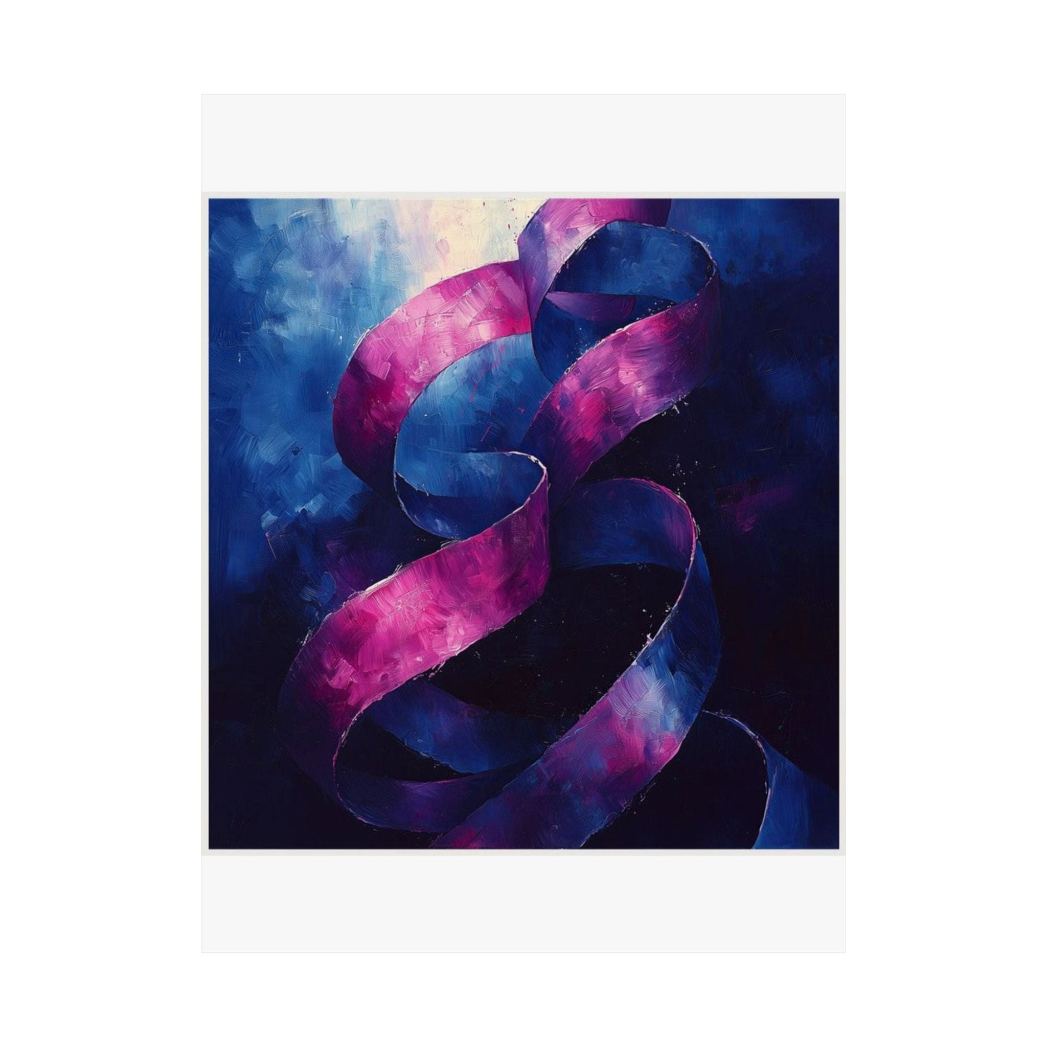 Ribbon Curl Expressionism Art Print — Histotechnology by Canvas & Click (view 10)