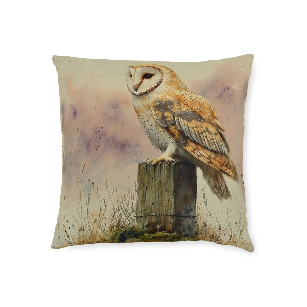 Barn Owl Twilight Throw Pillow — Wilderkind by Canvas & Click (view 2)