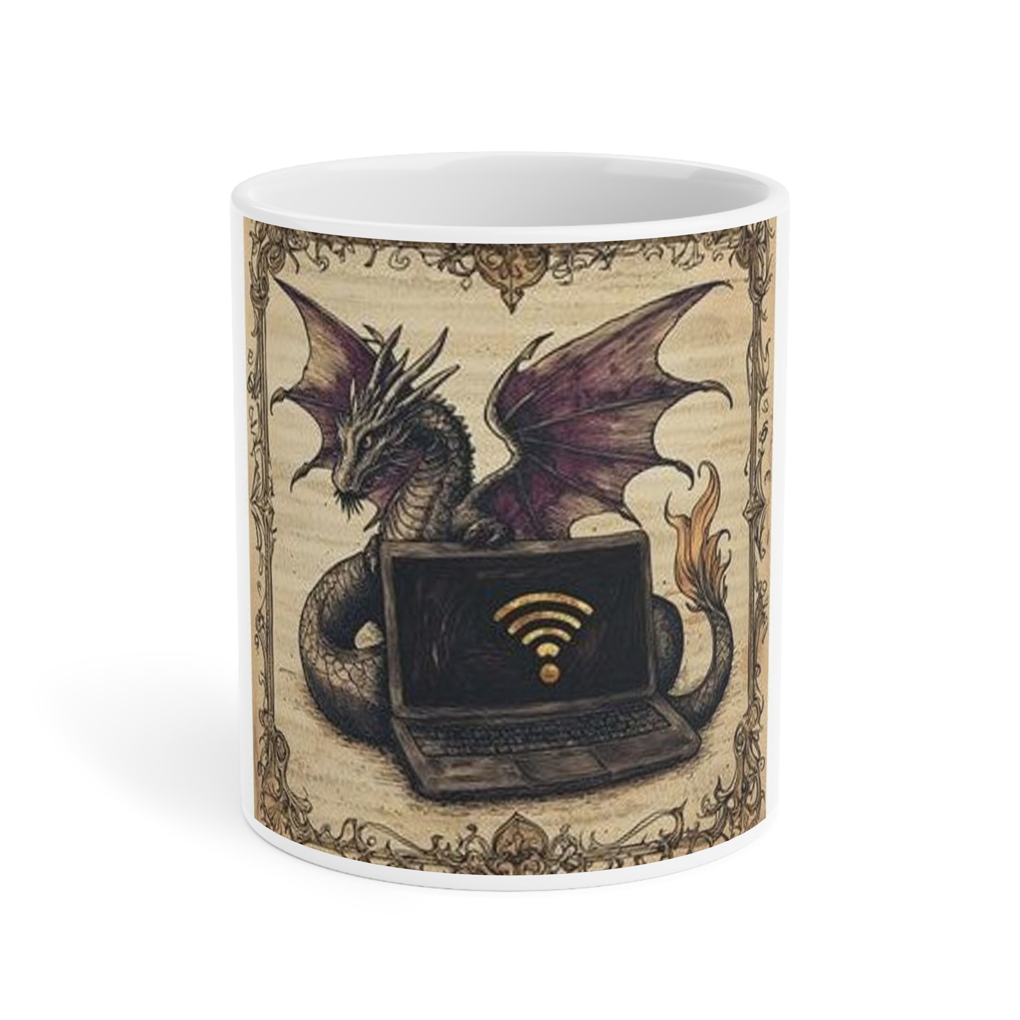 Dragon Laptop Guardian Mug — Castle Culture by Canvas & Click (view 3)