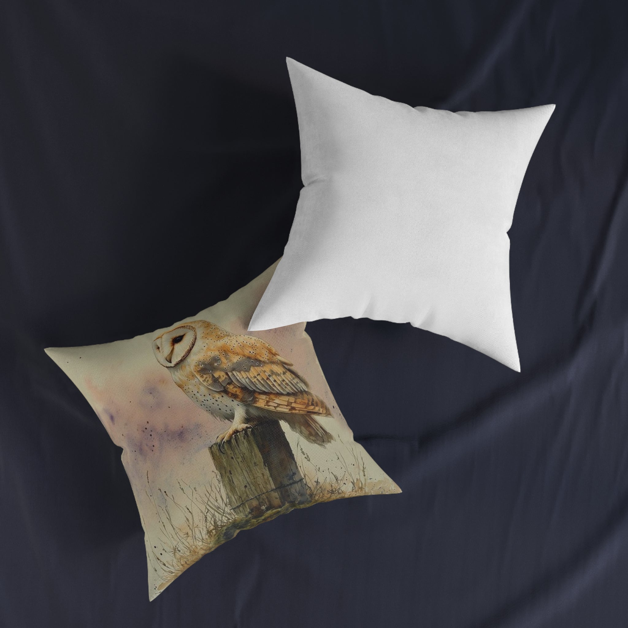 Barn Owl Twilight Throw Pillow — Wilderkind by Canvas & Click (view 4)