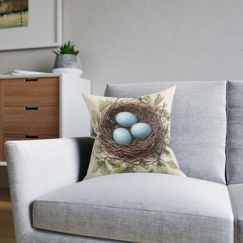 Robin's Nest Botanical Throw Pillow — Wilderkind by Canvas & Click (view 8)