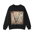 Literary Map Sweatshirt, Poetcore by Canvas & Click