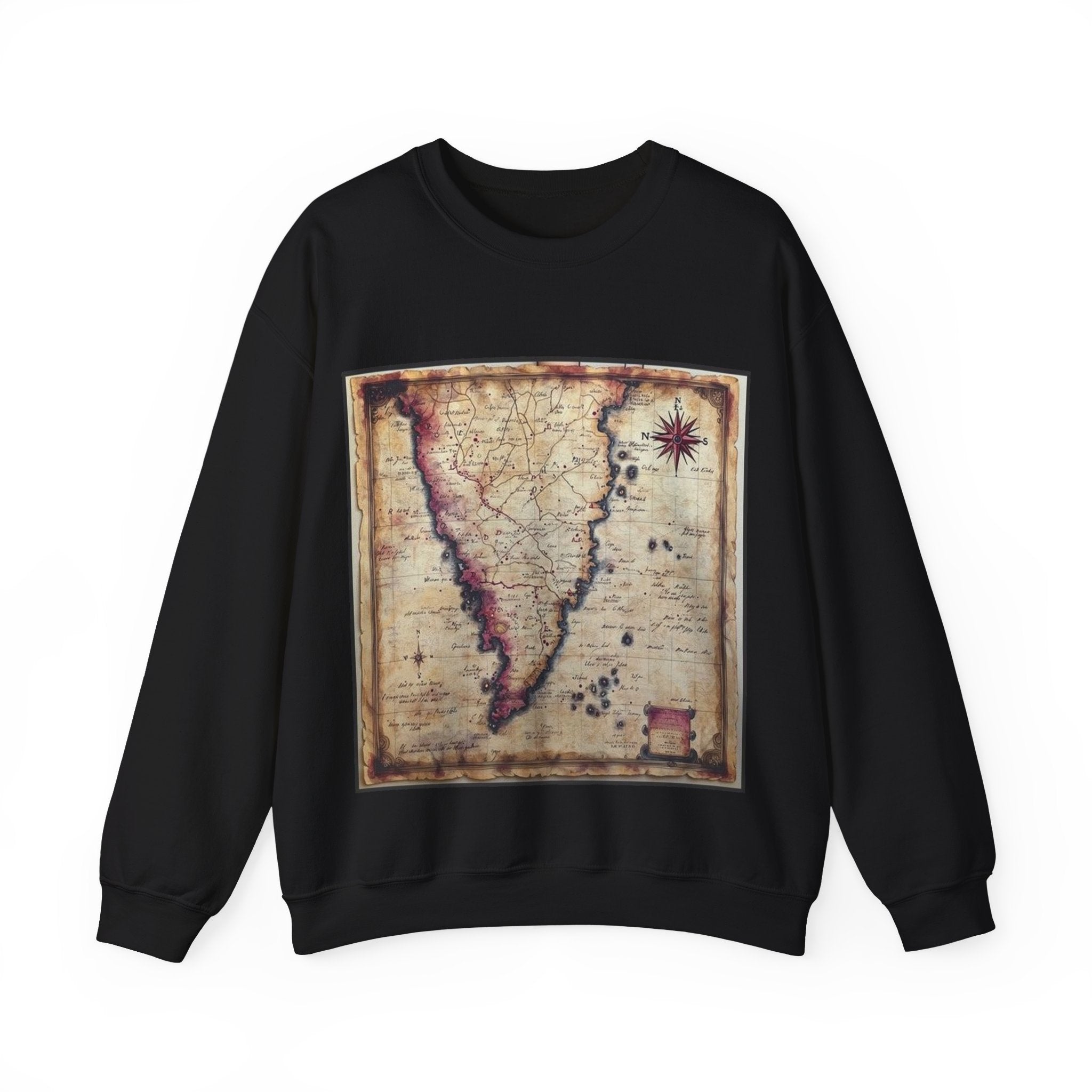 Literary Map Sweatshirt — Poetcore by Canvas & Click