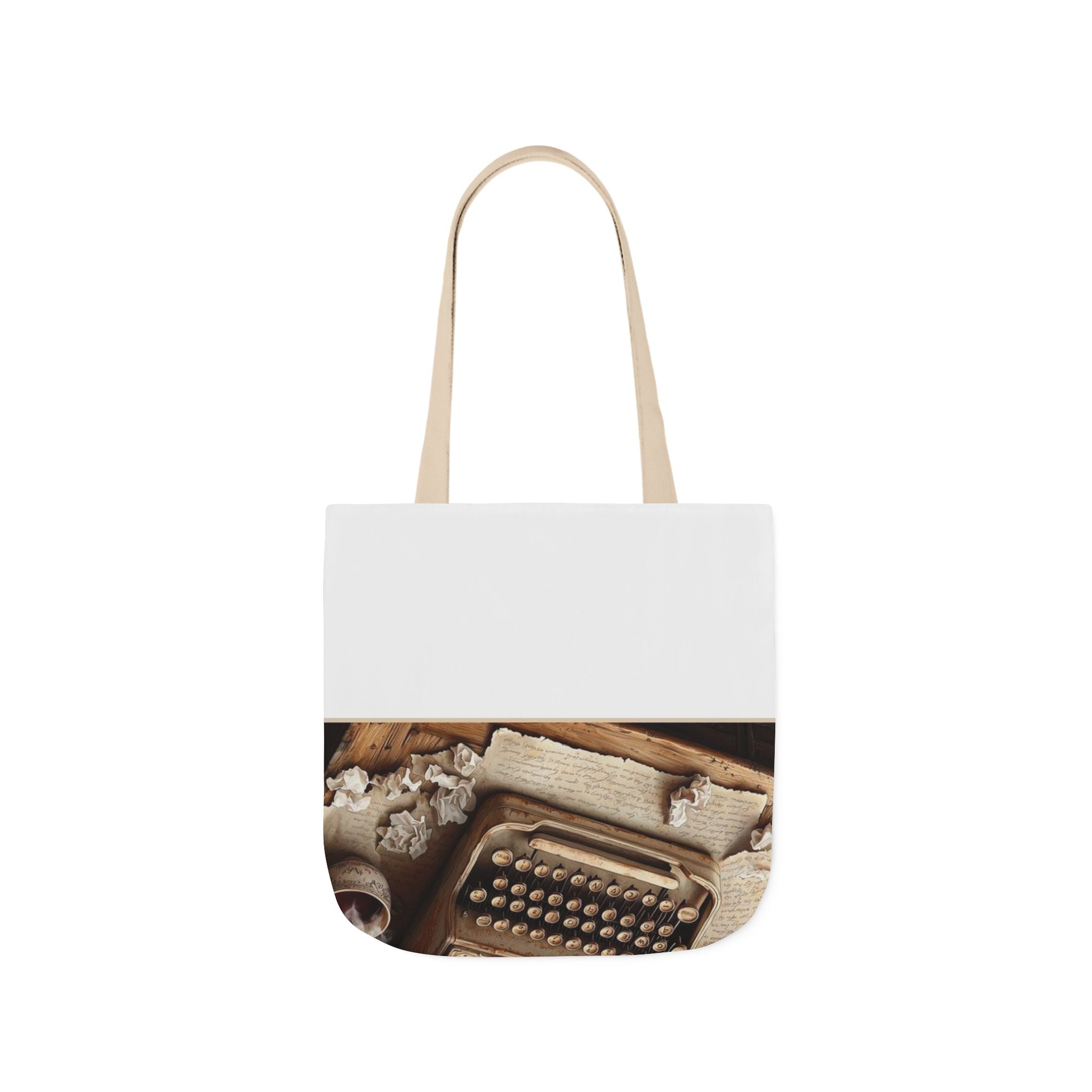 Vintage Typewriter Poetry Tote Bag — Poetcore by Canvas & Click (view 5)