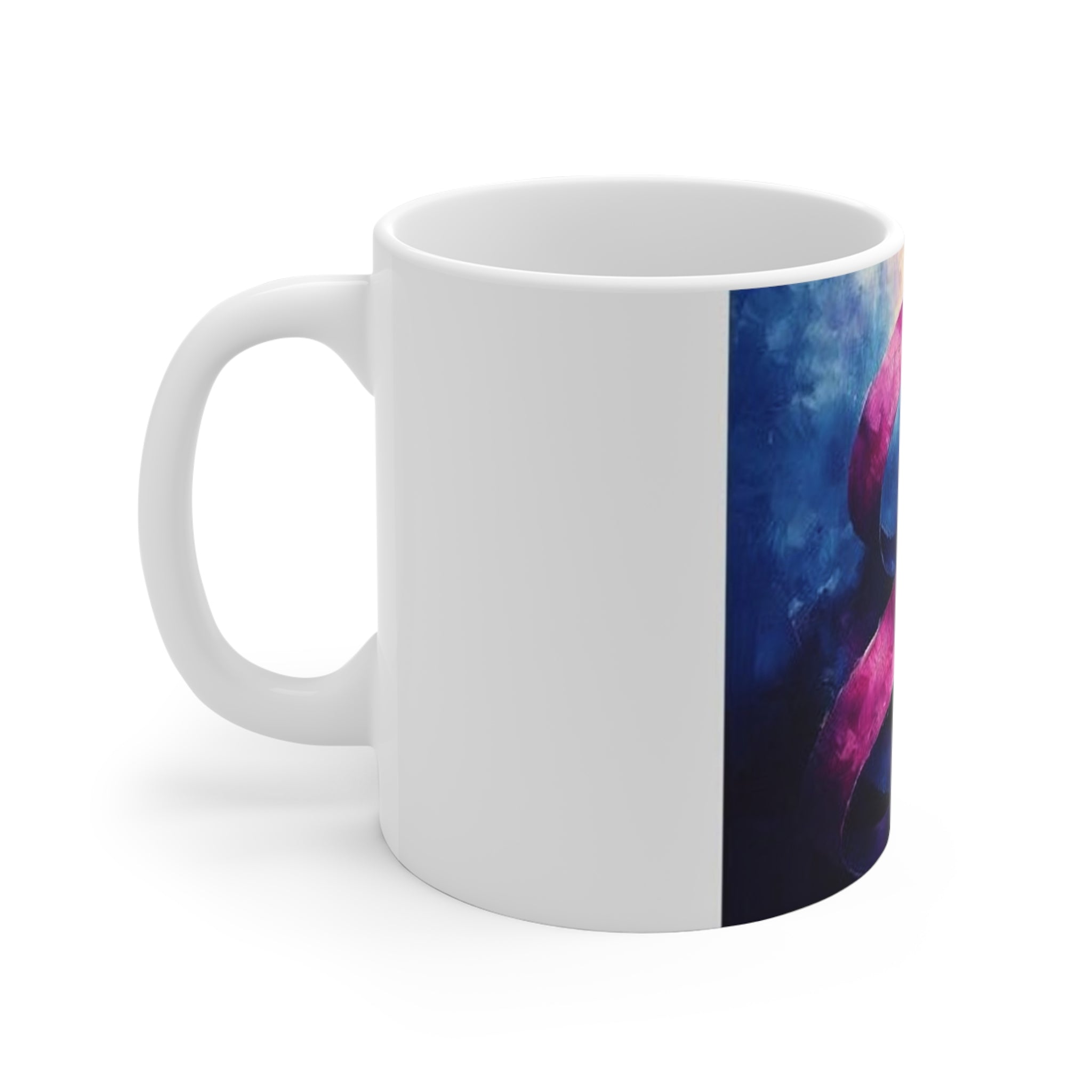 Ribbon Curl Expressionism Mug — Histotechnology by Canvas & Click (view 4)