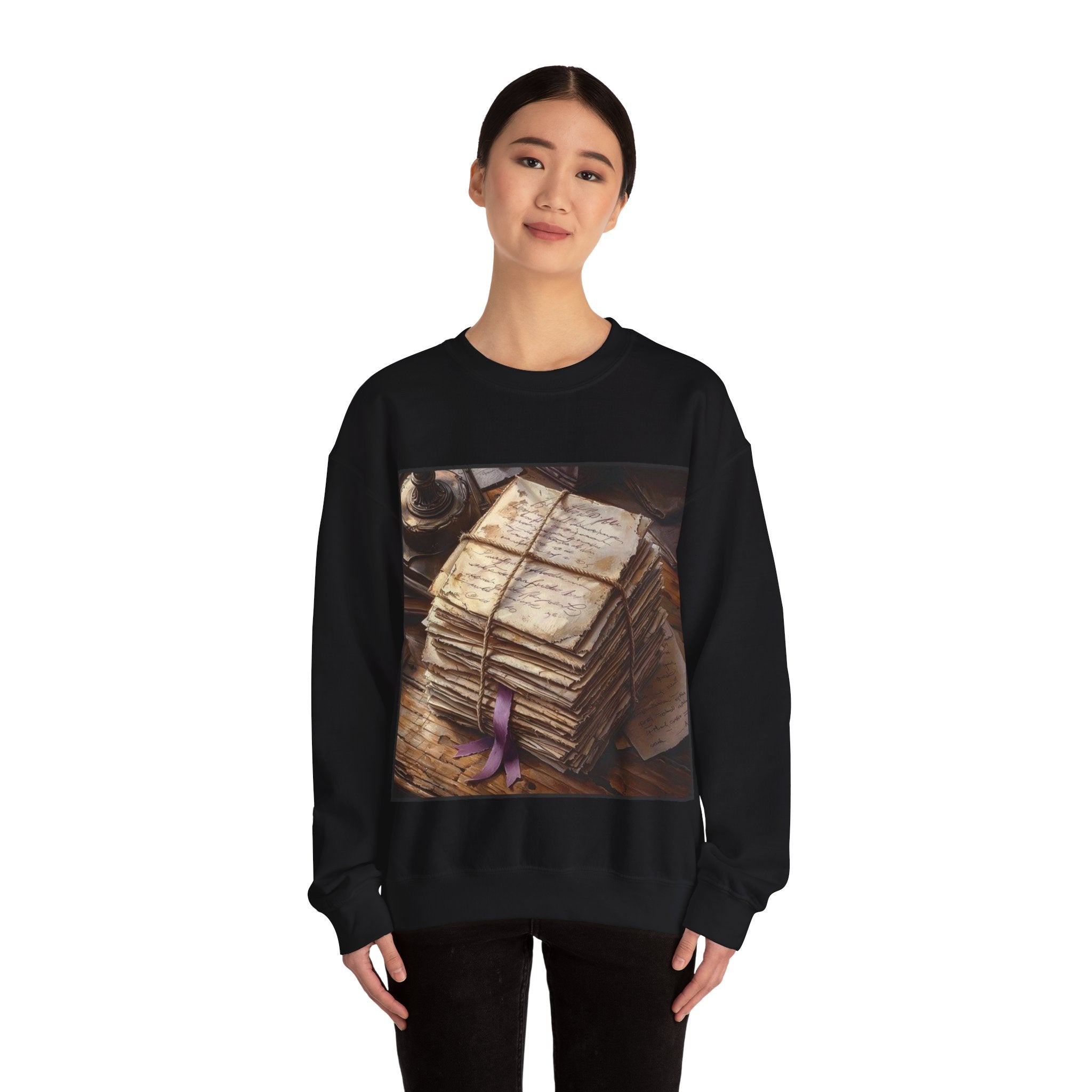 Twine-Bound Letters Sweatshirt — Poetcore by Canvas & Click (view 4)